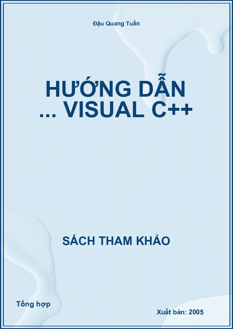 Hướng dẫn ... VISUAL C++