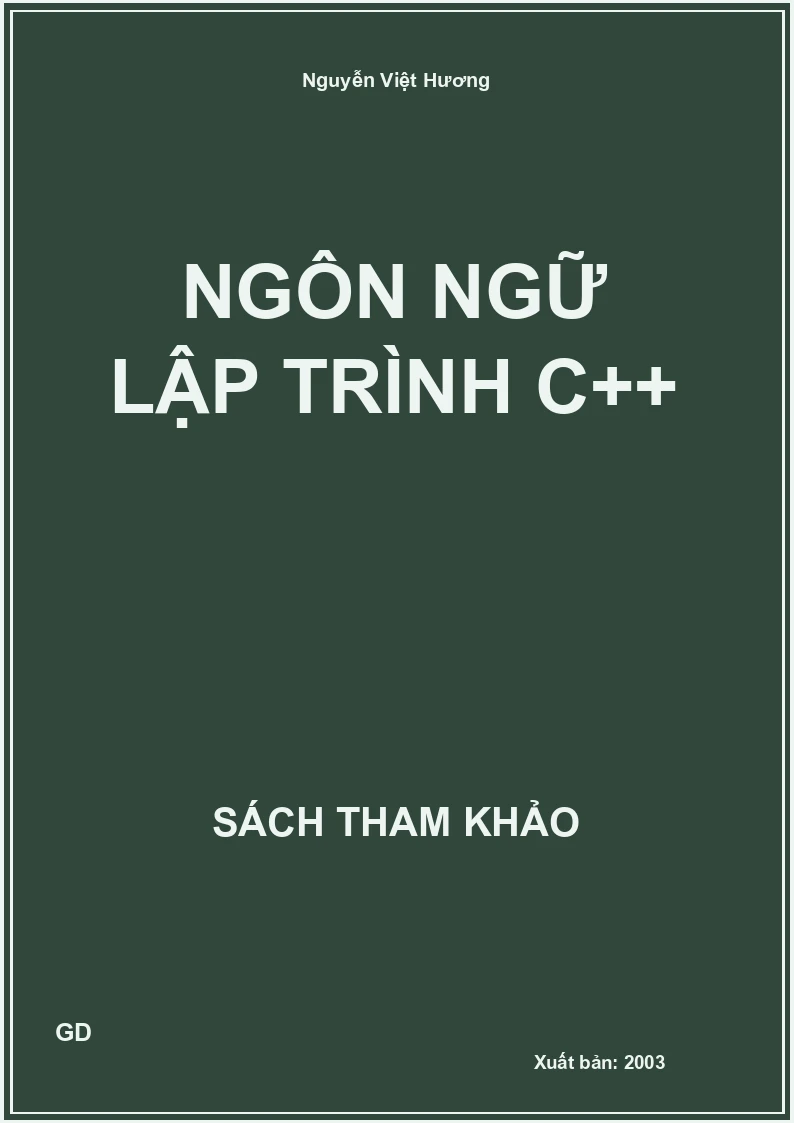 Ngôn ngữ lập trình C++