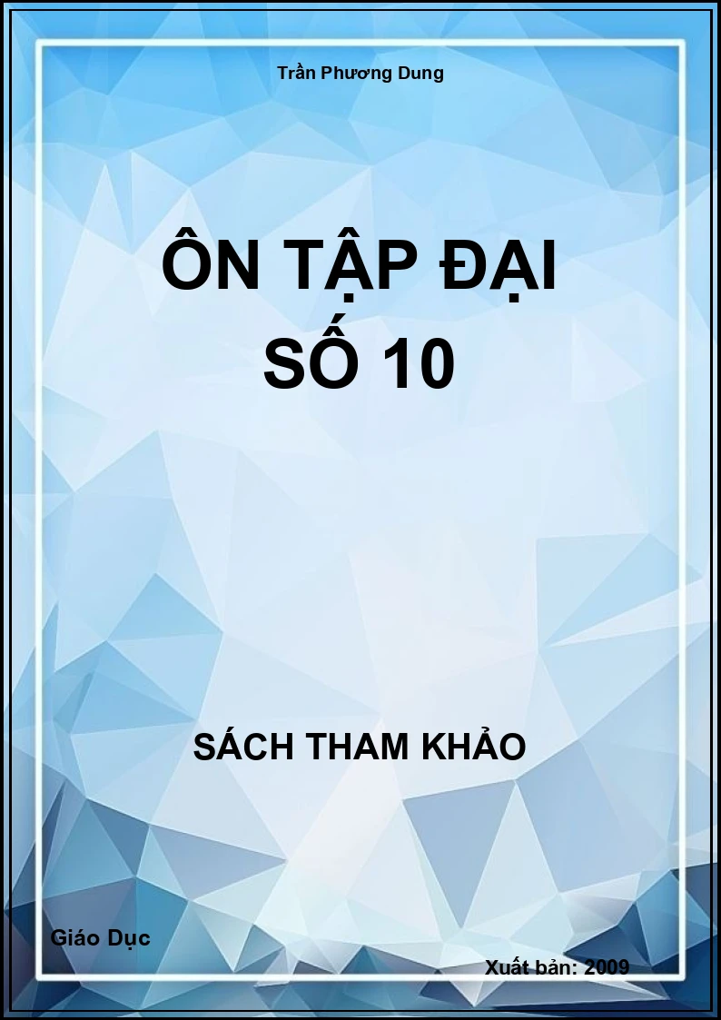 Ôn tập Đại số 10