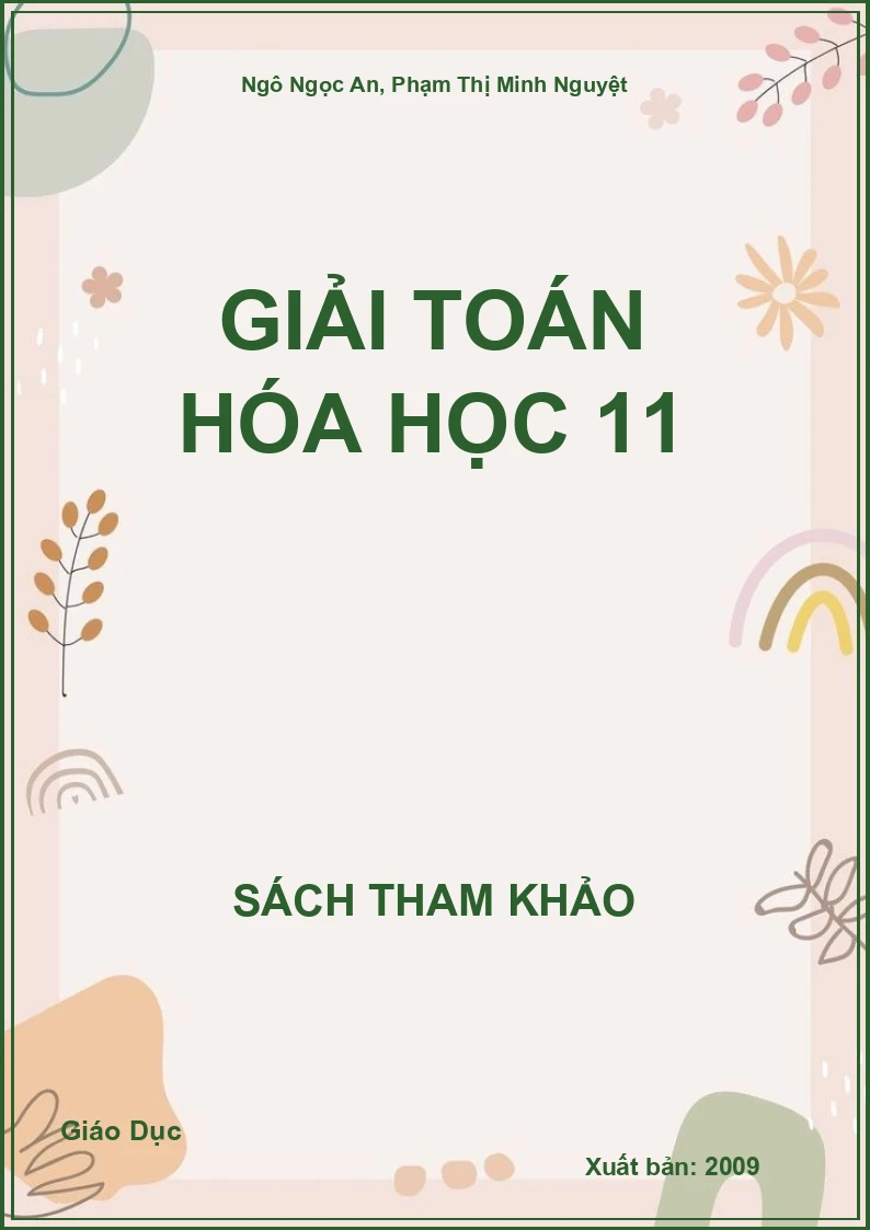 Giải toán hóa học 11