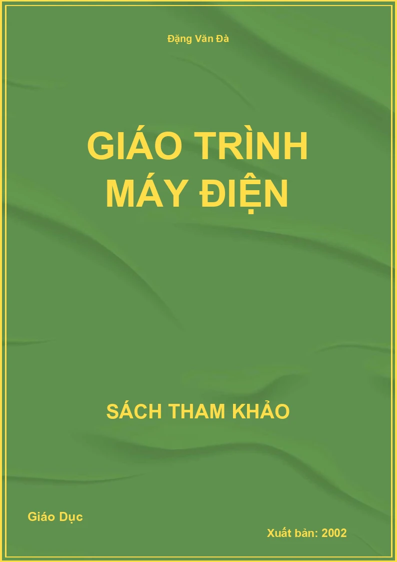 Giáo trình máy điện
