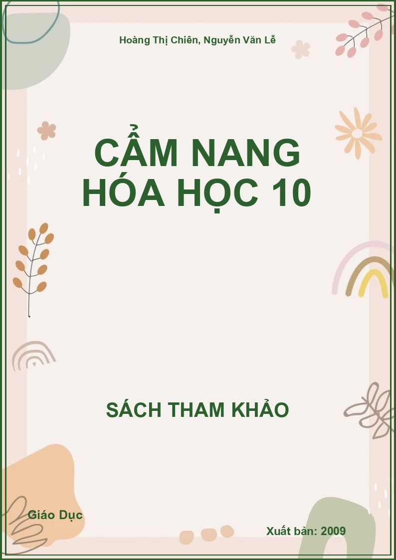 Cẩm nang hóa học 10