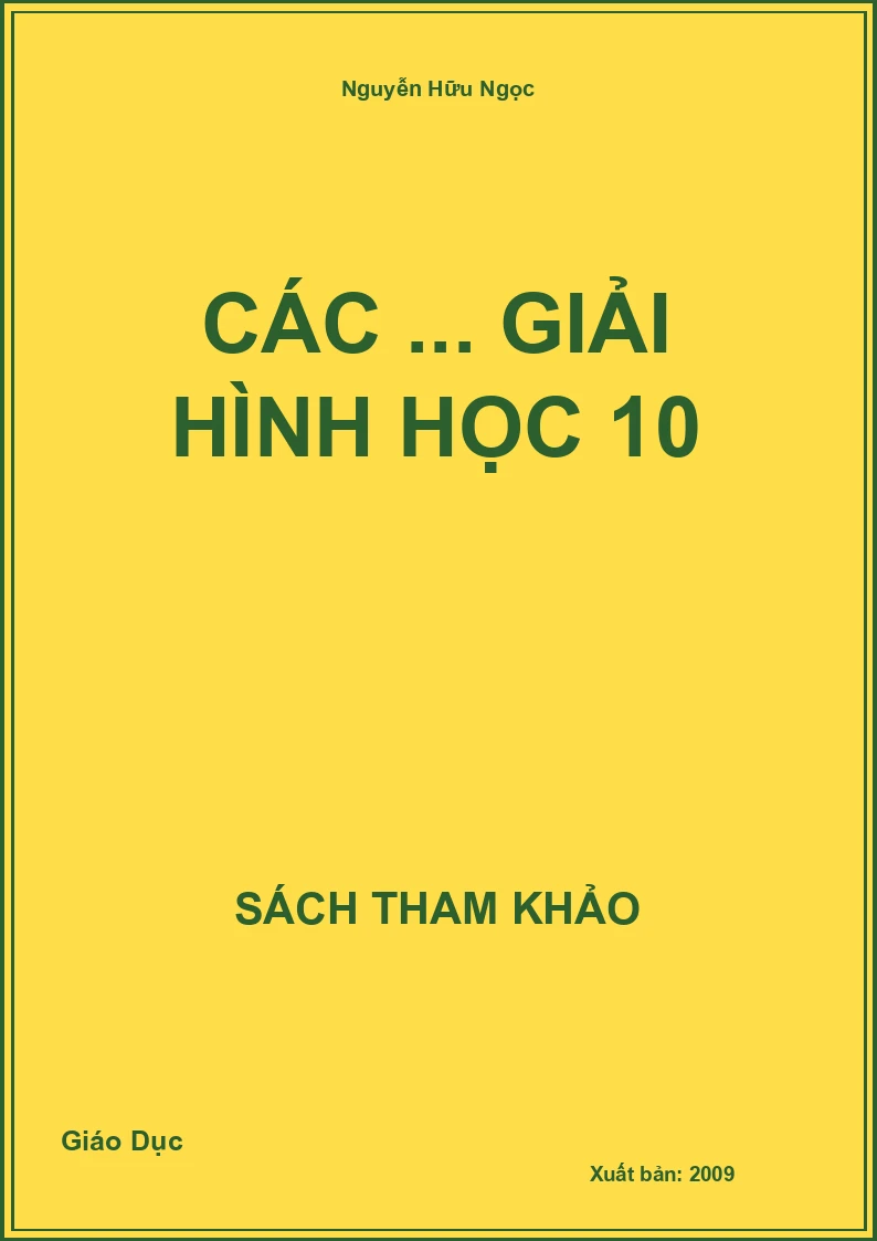 Các ... giải hình học 10