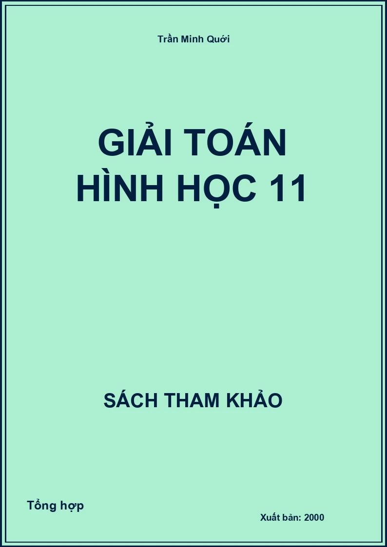 Giải toán Hình học 11