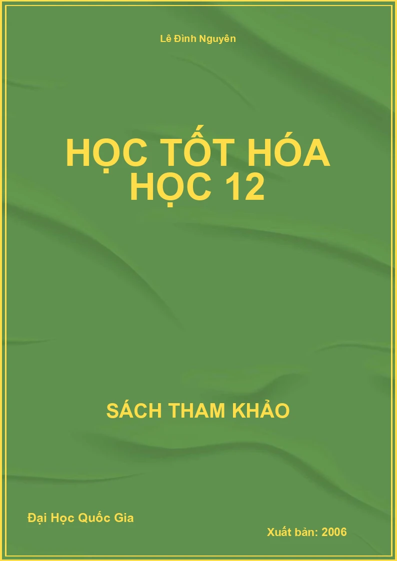 Học tốt hóa học 12
