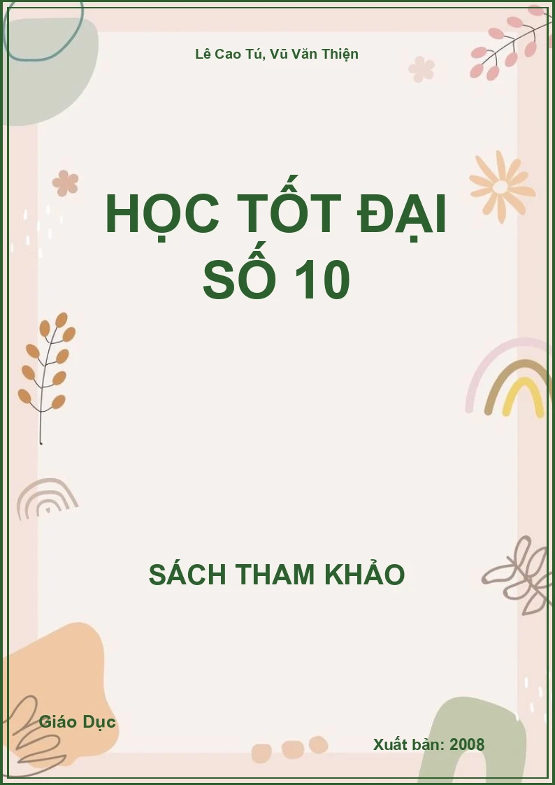 Học tốt Đại số 10