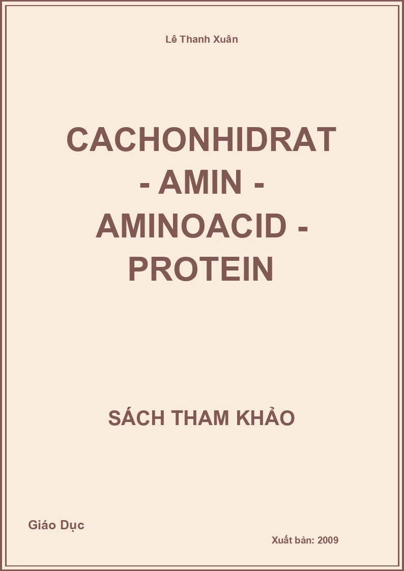 Cachonhidrat - Amin - Aminoacid - Protein