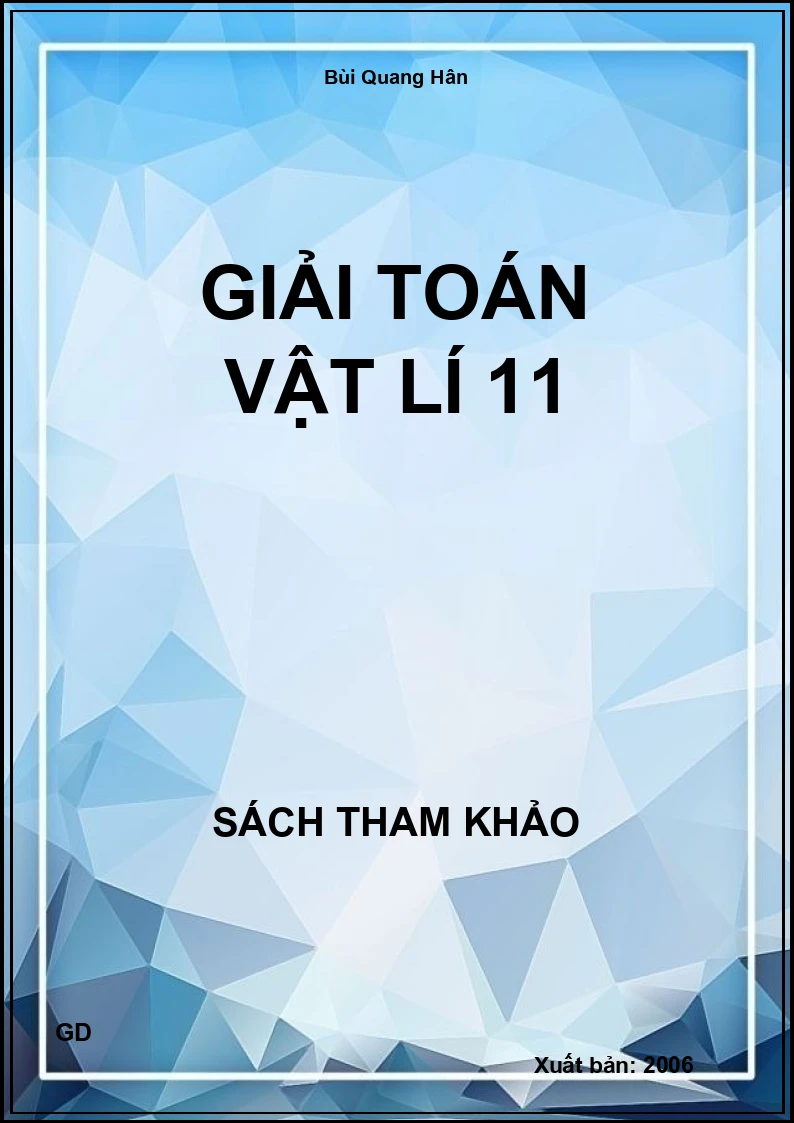 Giải toán Vật lí 11