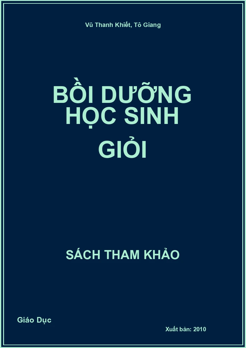 Bồi dưỡng học sinh giỏi