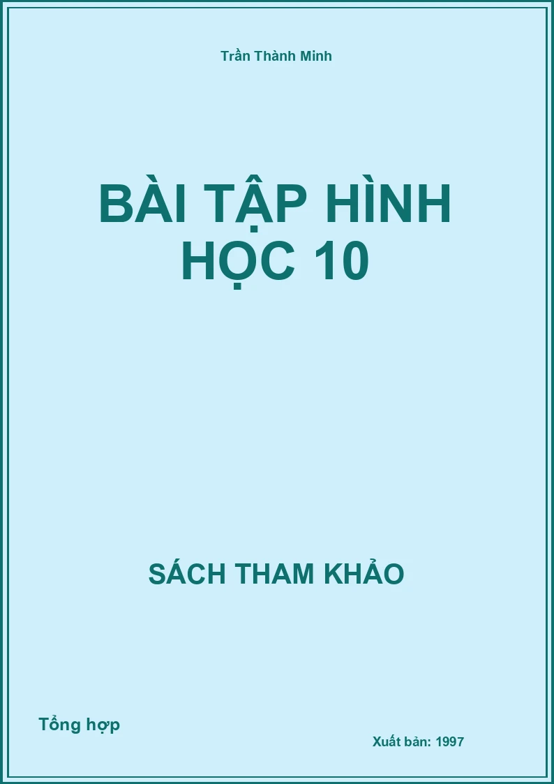 Bài tập Hình học 10