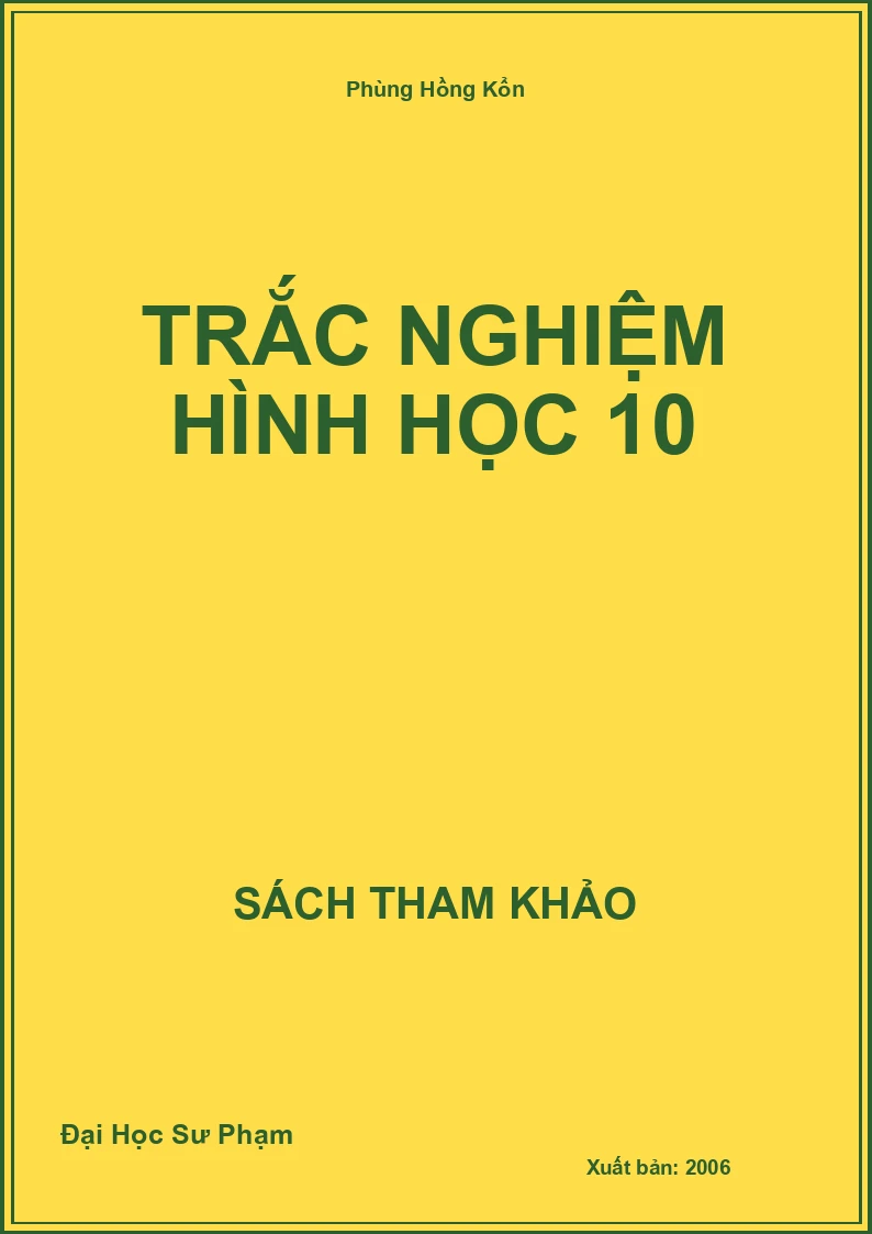 Trắc nghiệm Hình học 10