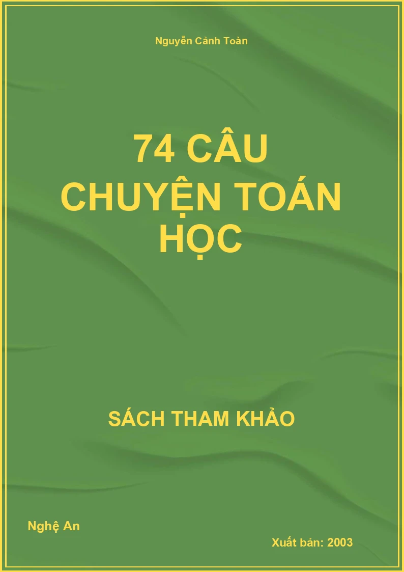 74 Câu chuyện Toán học