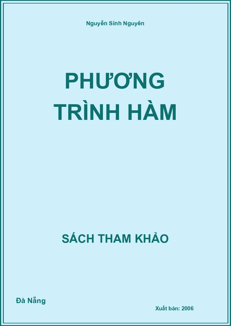 Phương Trình Hàm