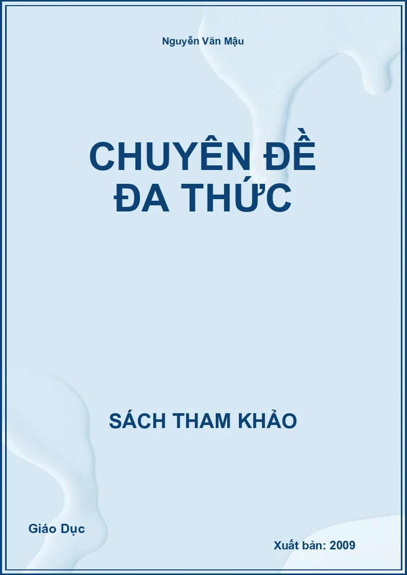 Chuyên đề đa thức