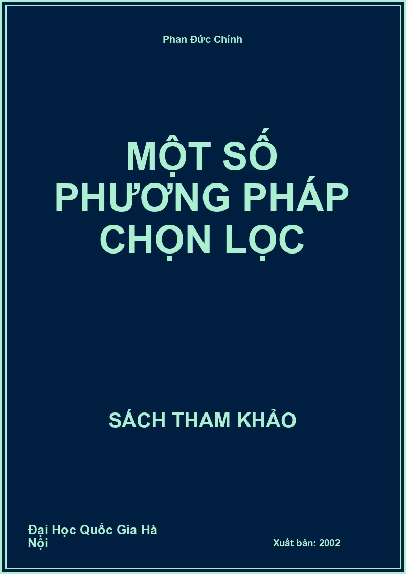 Một số phương pháp chọn lọc