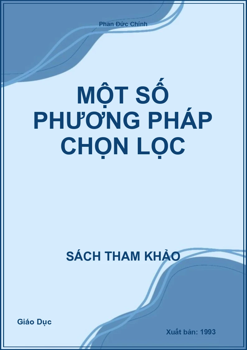 Một số phương pháp chọn lọc