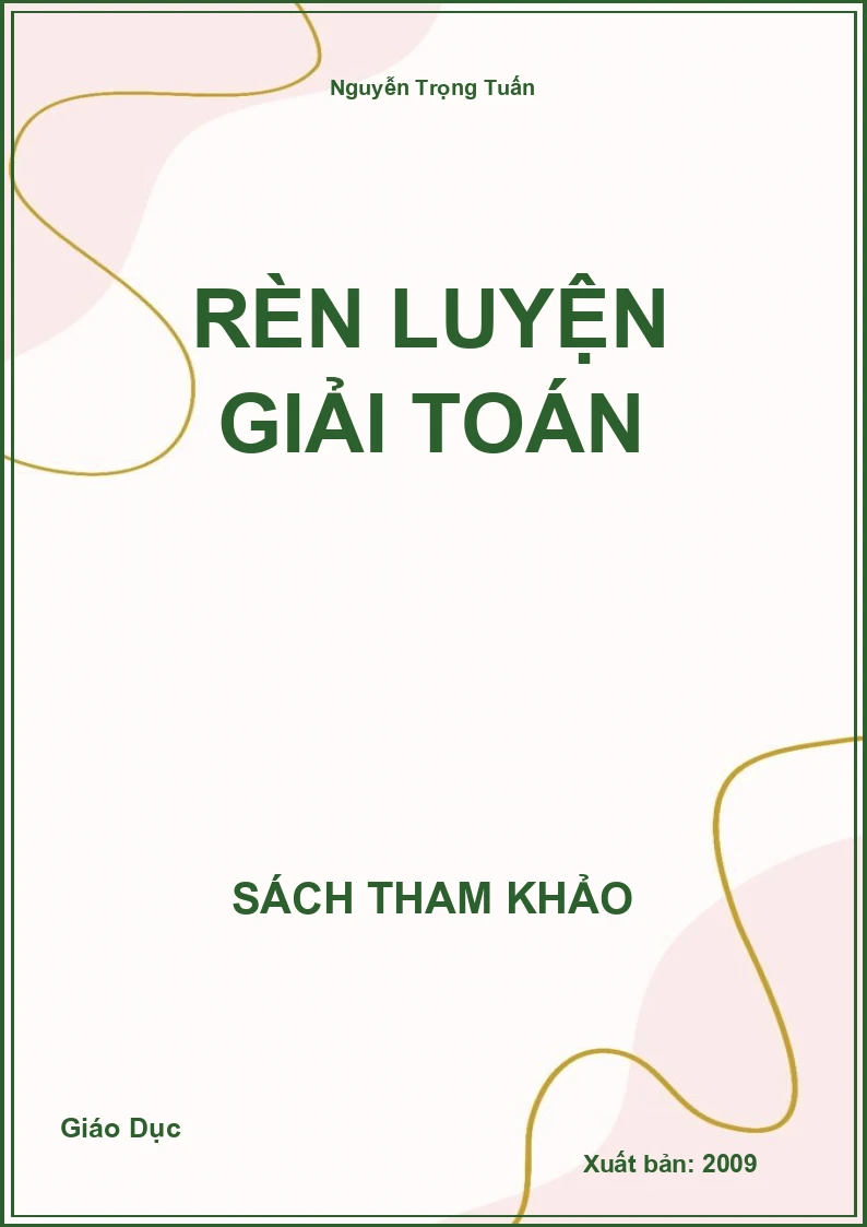Rèn luyện giải toán