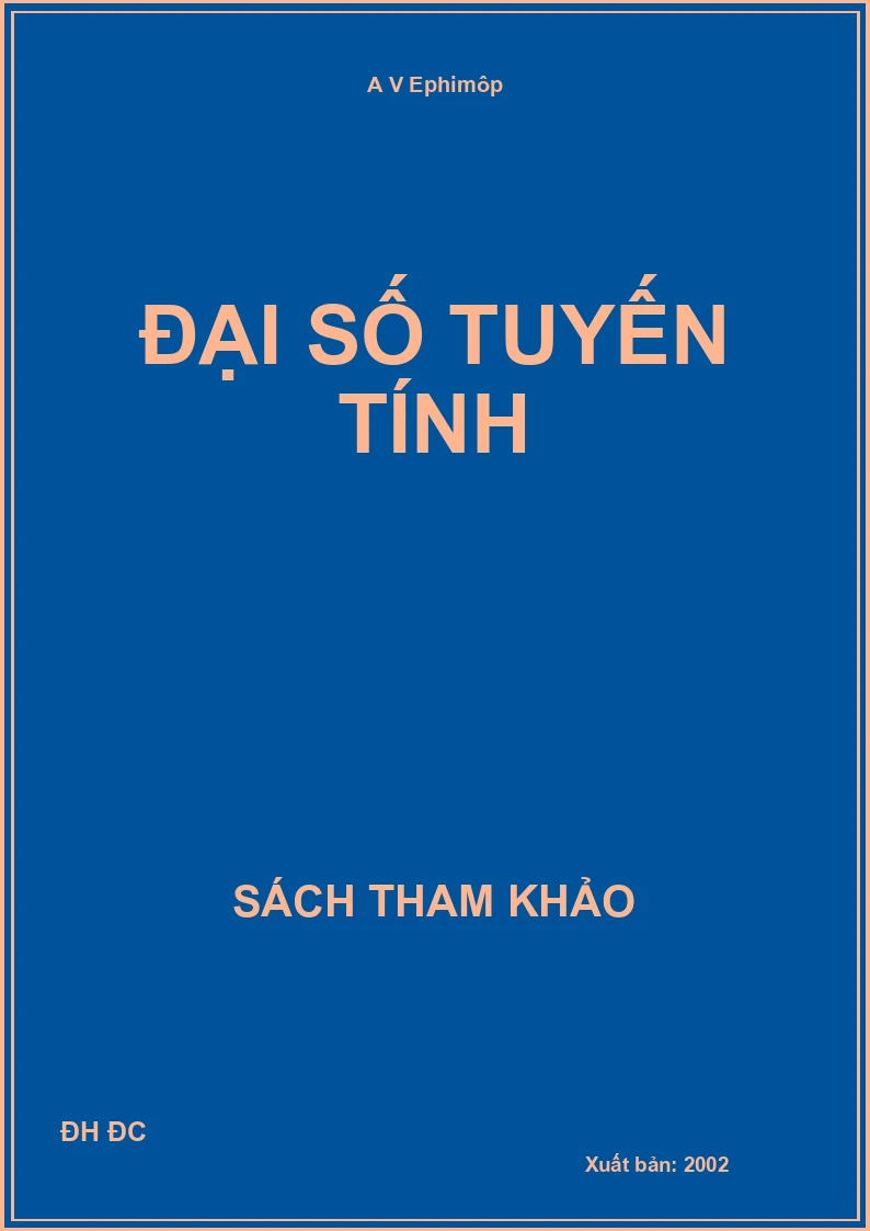 Đại số tuyến tính