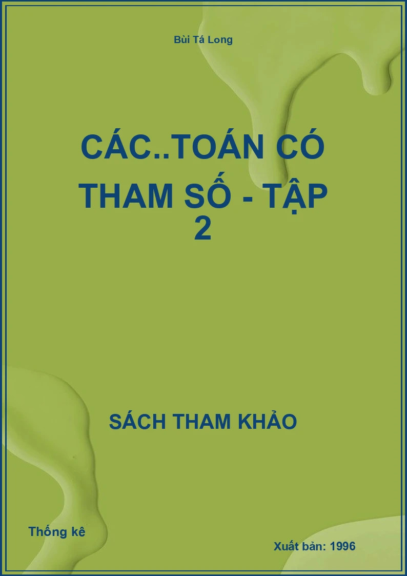 Các..toán có tham số - Tập 2