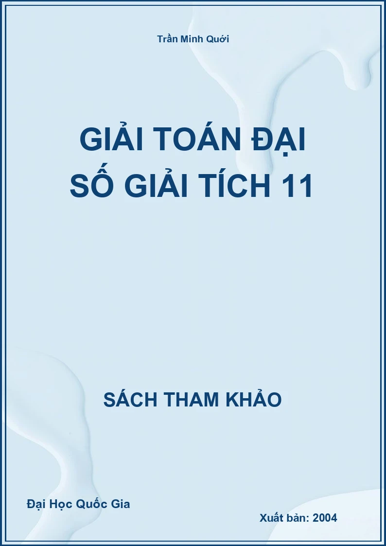 Giải toán Đại số giải tích 11