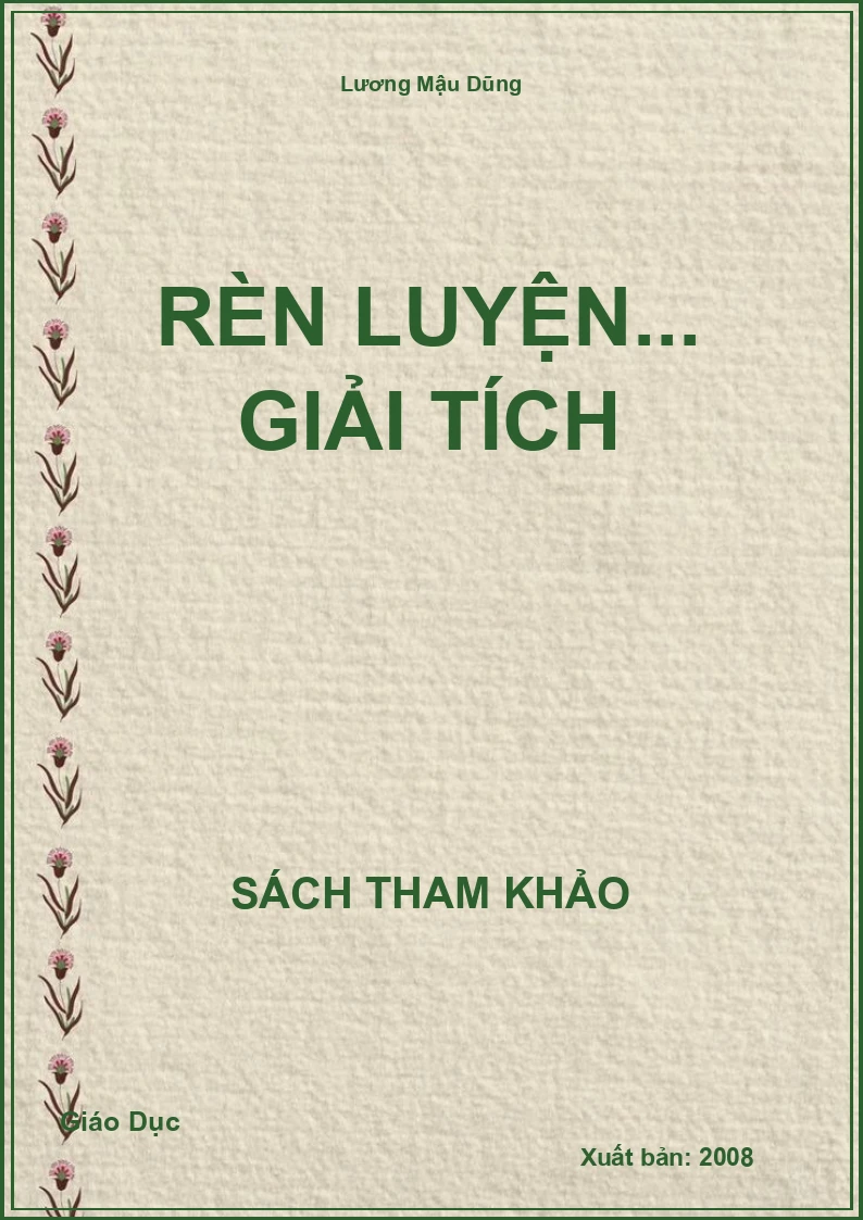 Rèn luyện... Giải tích