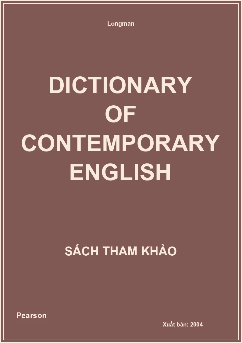 Dictionary of Contemporary English
