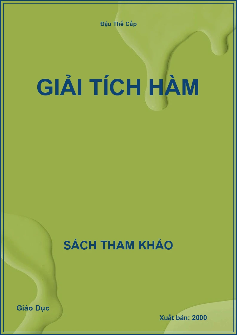 Giải tích Hàm