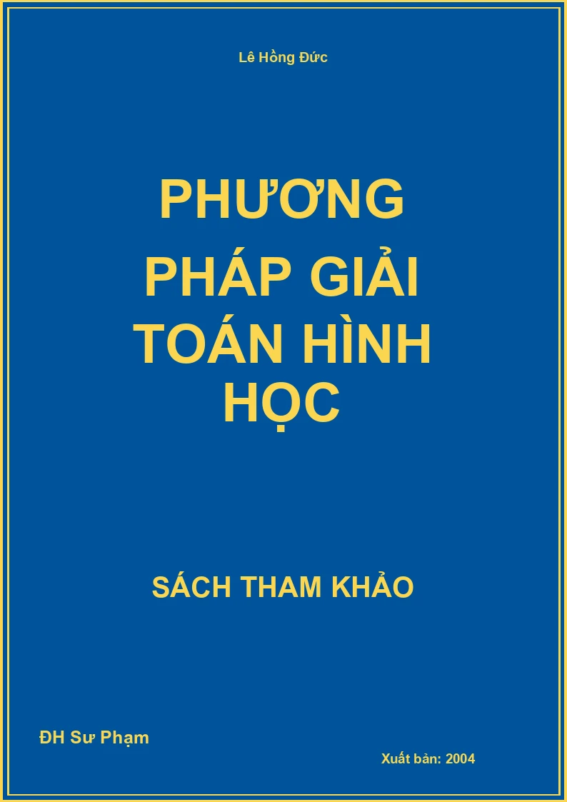 Phương pháp giải toán Hình học