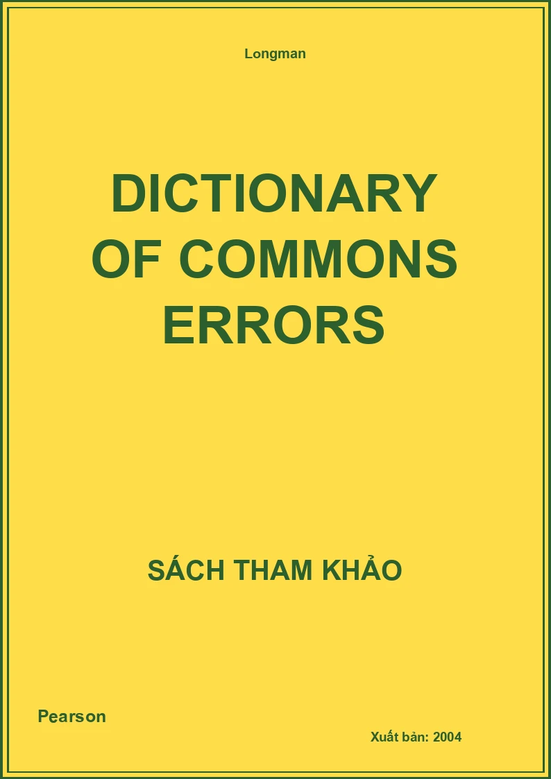 Dictionary of commons errors