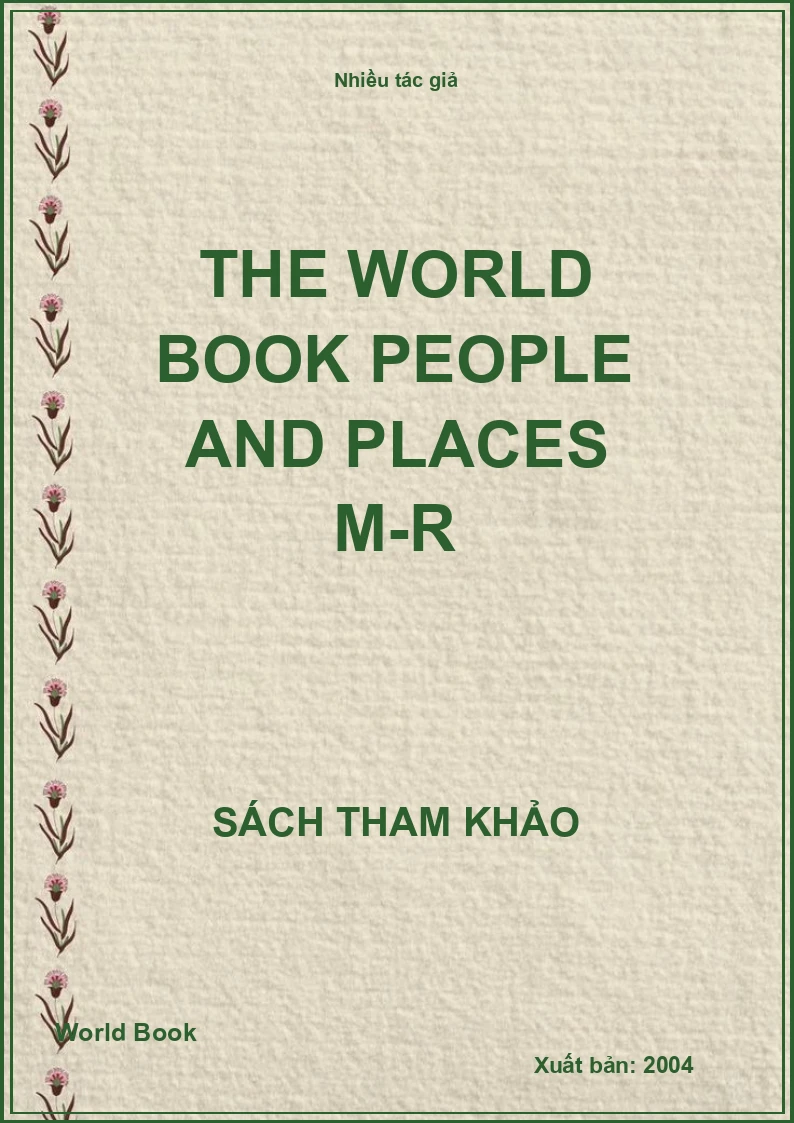 The World Book PEOPLE AND PLACES M-R