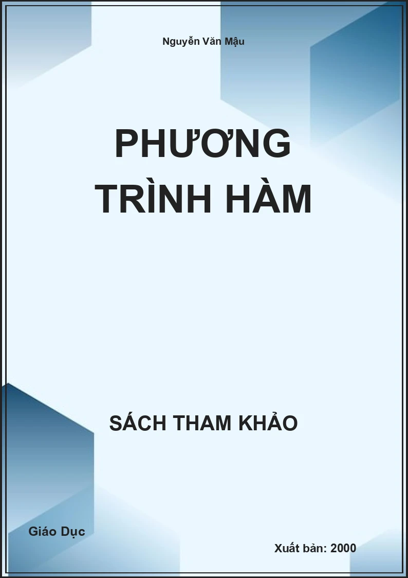 Phương trình Hàm