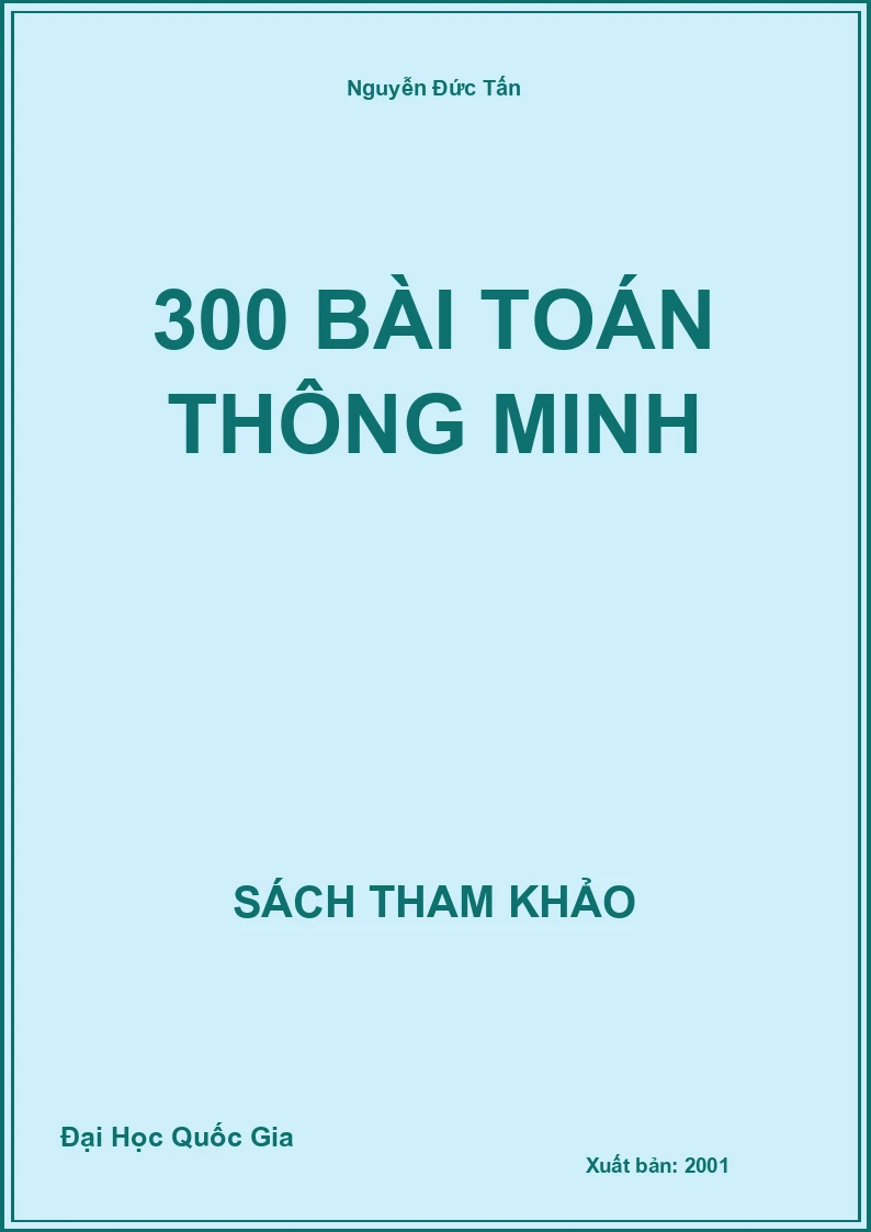 300 Bài Toán thông minh