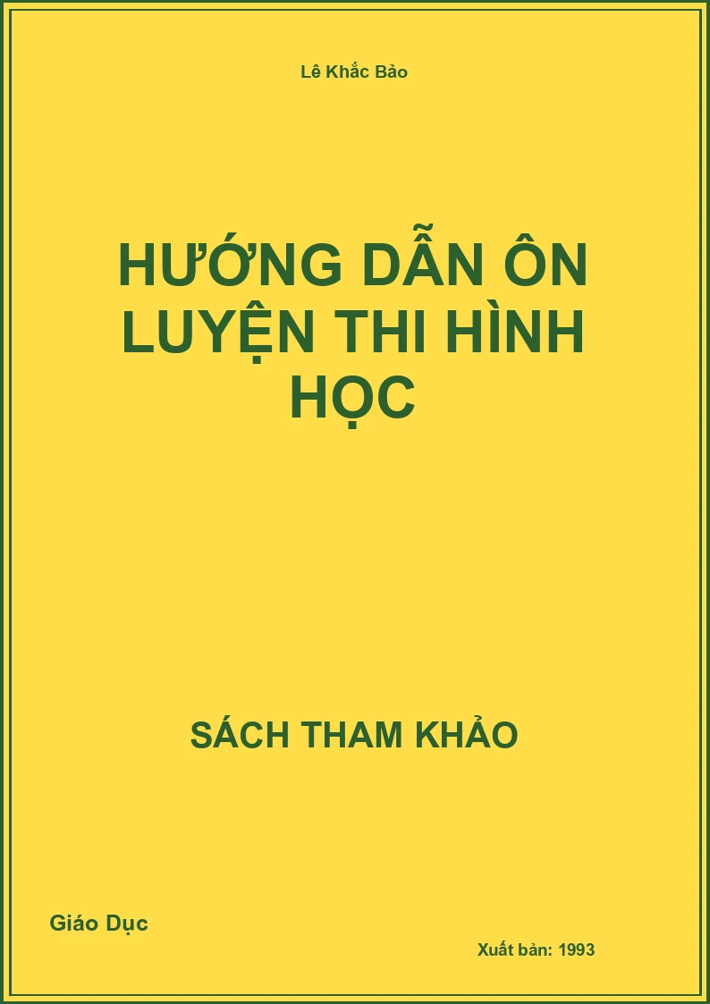 Hướng dẫn ôn luyện thi Hình học