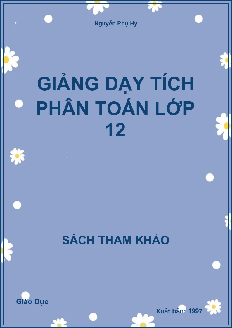 Giảng dạy tích phân toán lớp 12