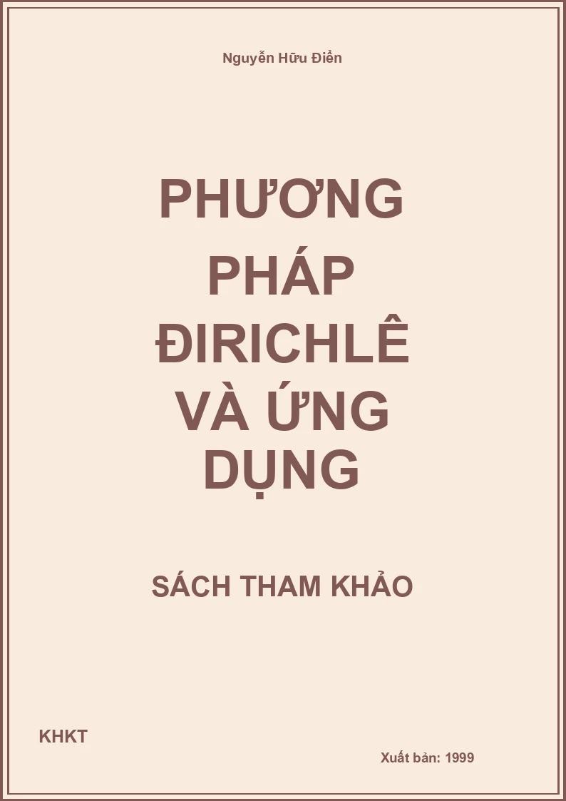 Phương pháp Đirichlê và ứng dụng