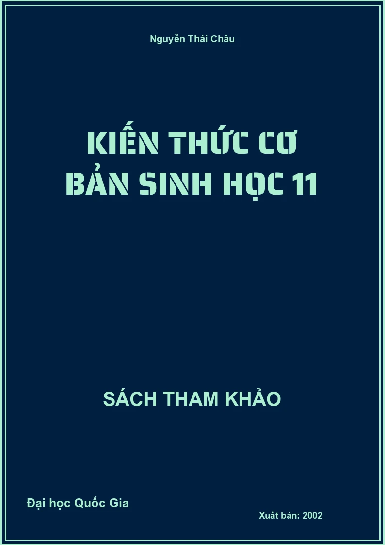 Kiến Thức Cơ Bản Sinh Học 11