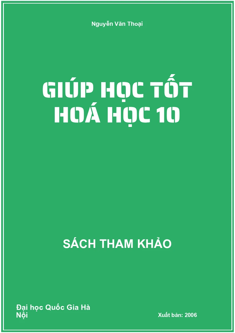 Giúp Học Tốt Hoá Học 10