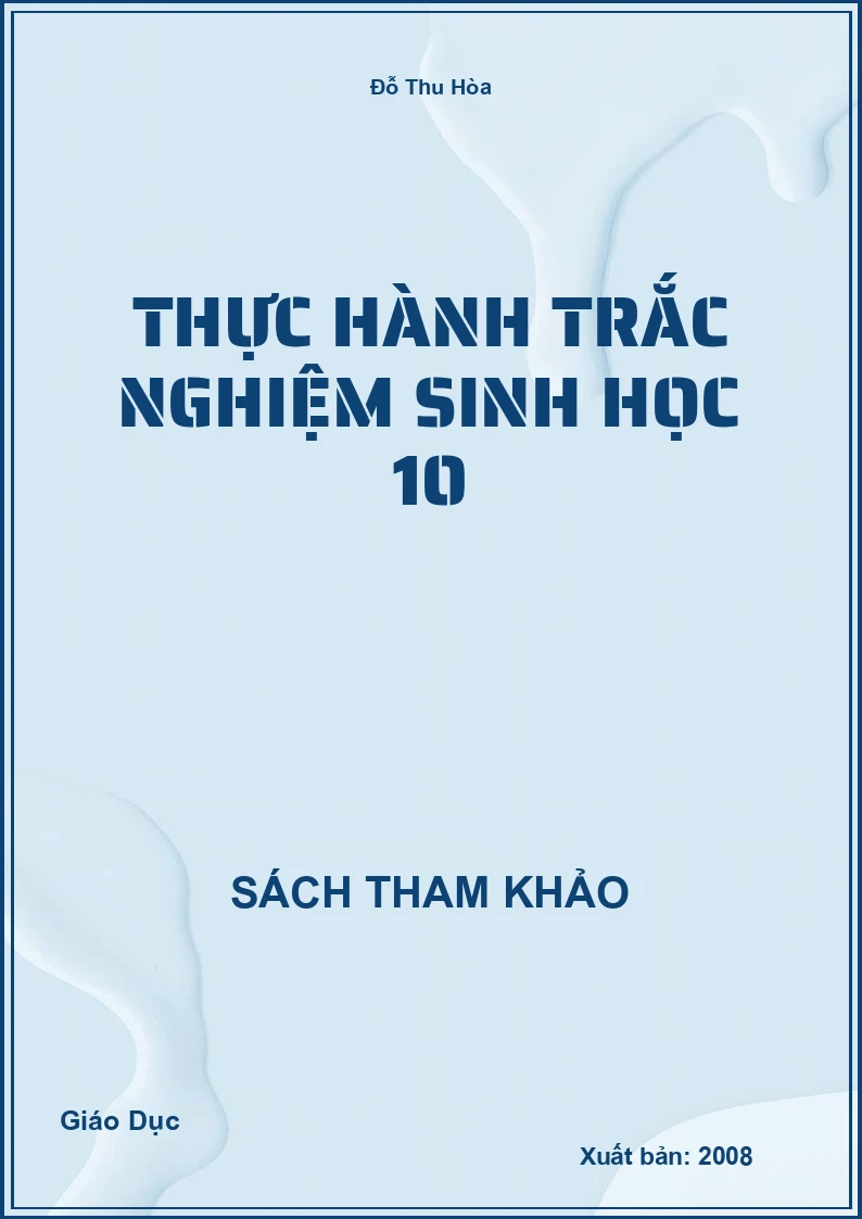 Thực Hành Trắc Nghiệm Sinh Học 10
