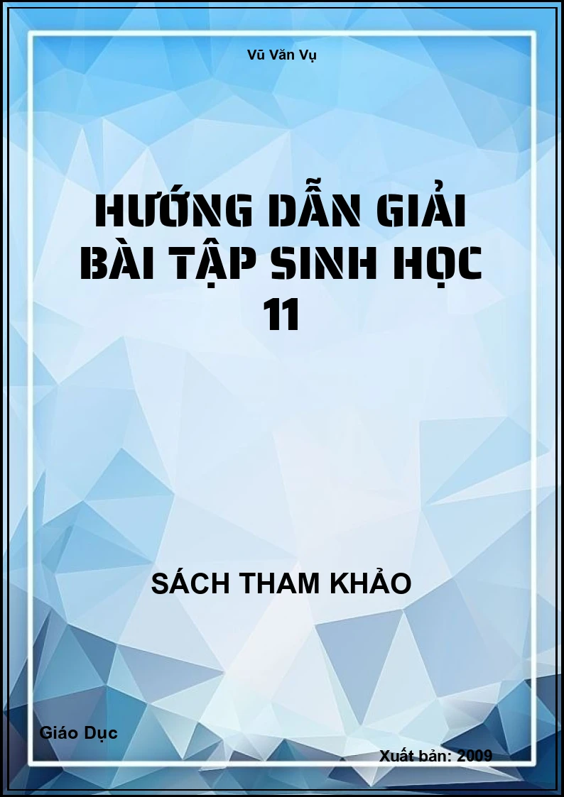 Hướng Dẫn Giải Bài Tập Sinh Học 11