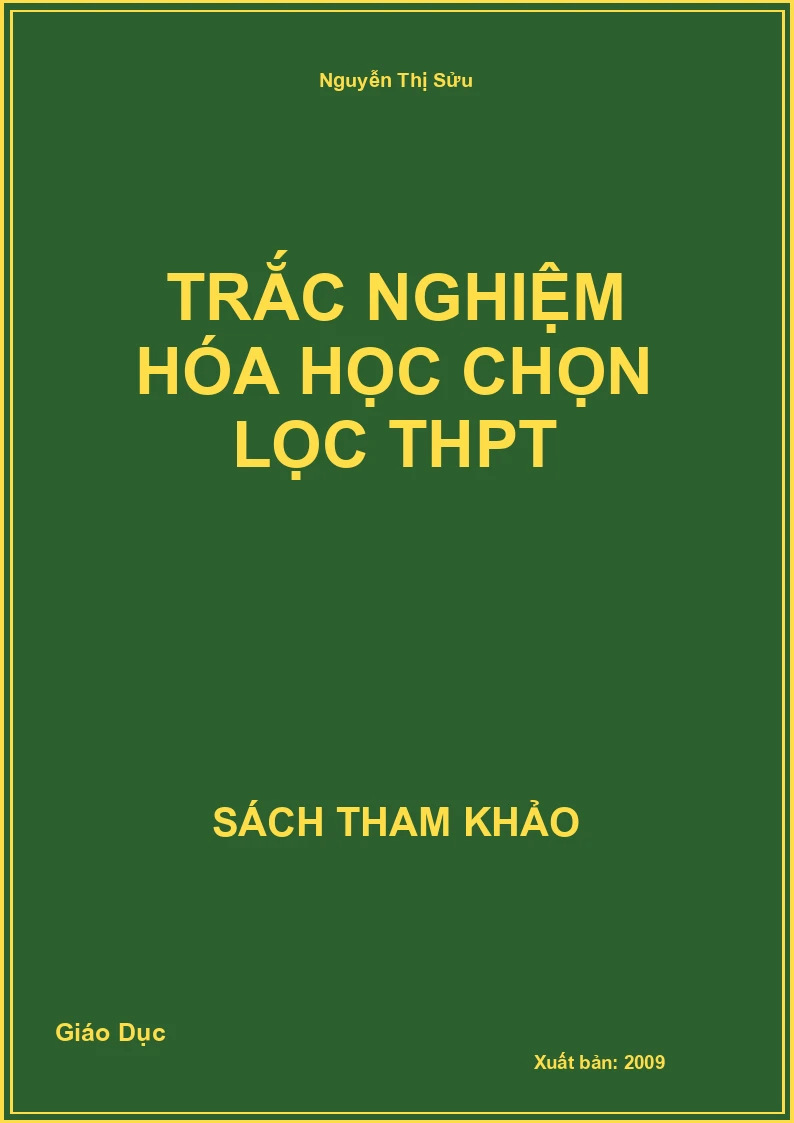 Trắc Nghiệm Hóa Học Chọn Lọc Thpt