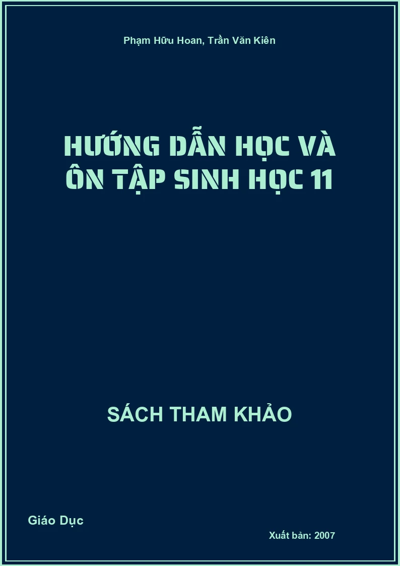 Hướng Dẫn Học Và Ôn Tập Sinh Học 11