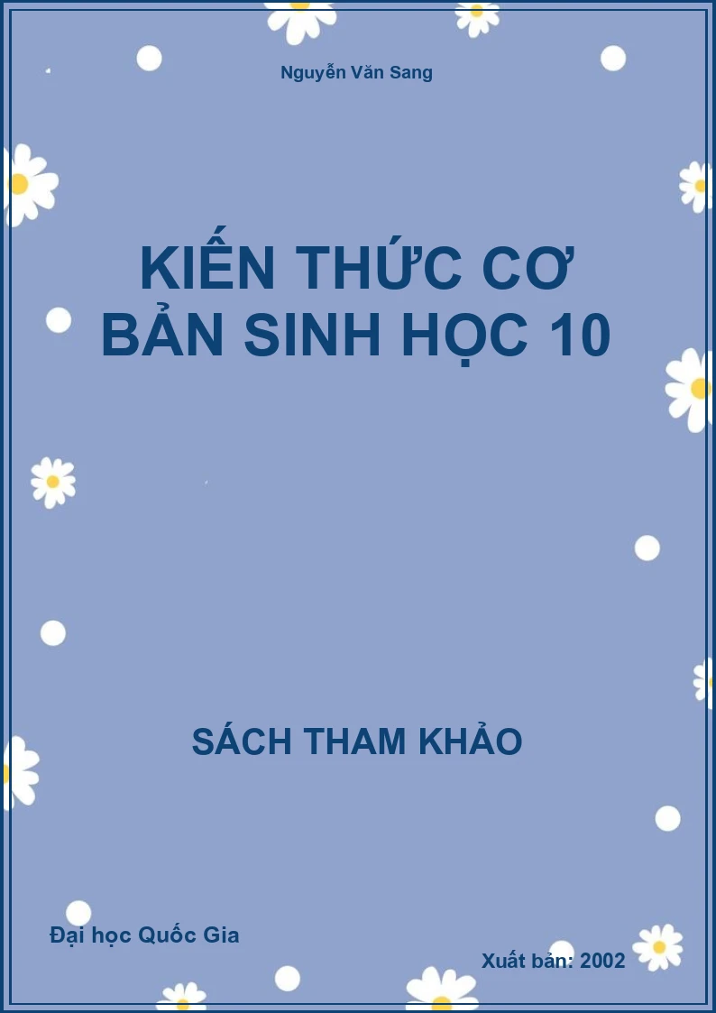 Kiến Thức Cơ Bản Sinh Học 10