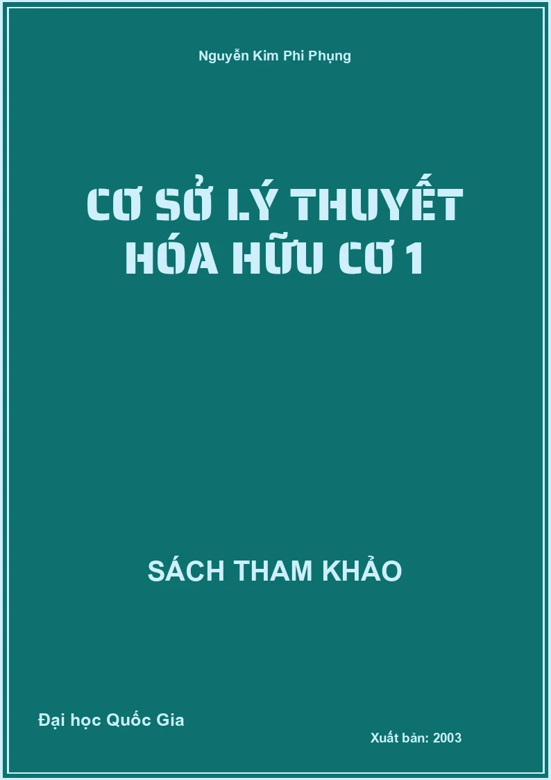 Cơ Sở Lý Thuyết Hóa Hữu Cơ 1