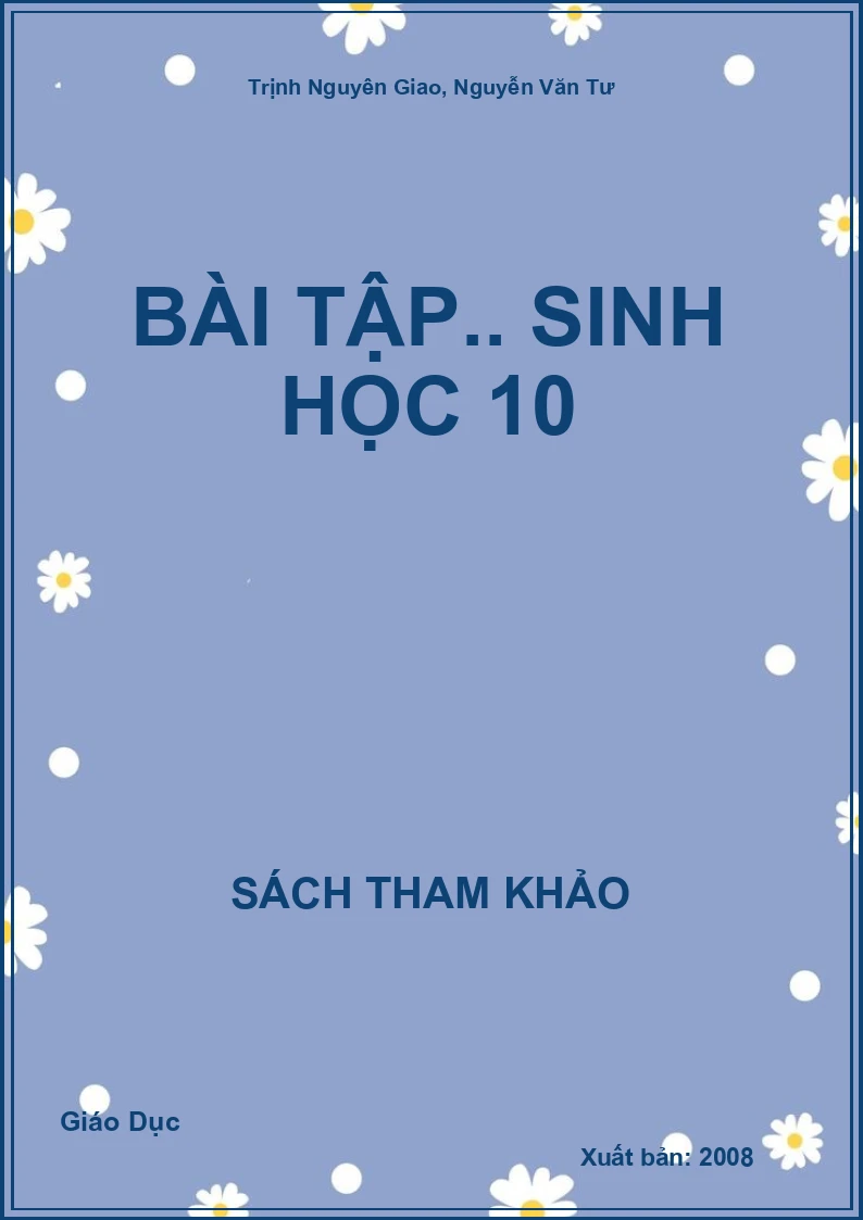 Bài Tập.. Sinh Học 10