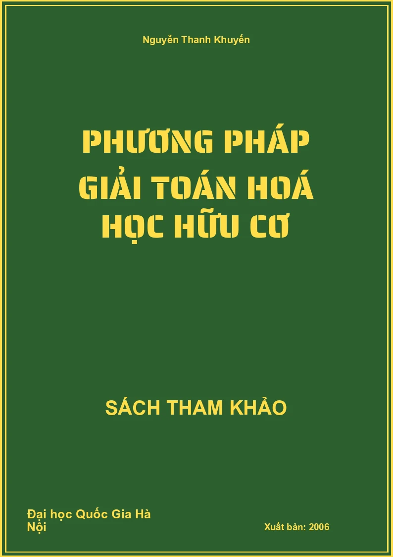 Phương Pháp Giải Toán Hoá Học Hữu Cơ