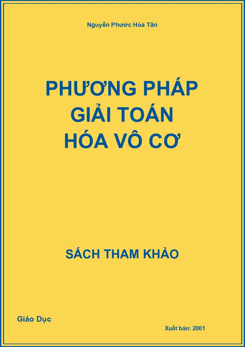 Phương Pháp Giải Toán Hóa Vô Cơ