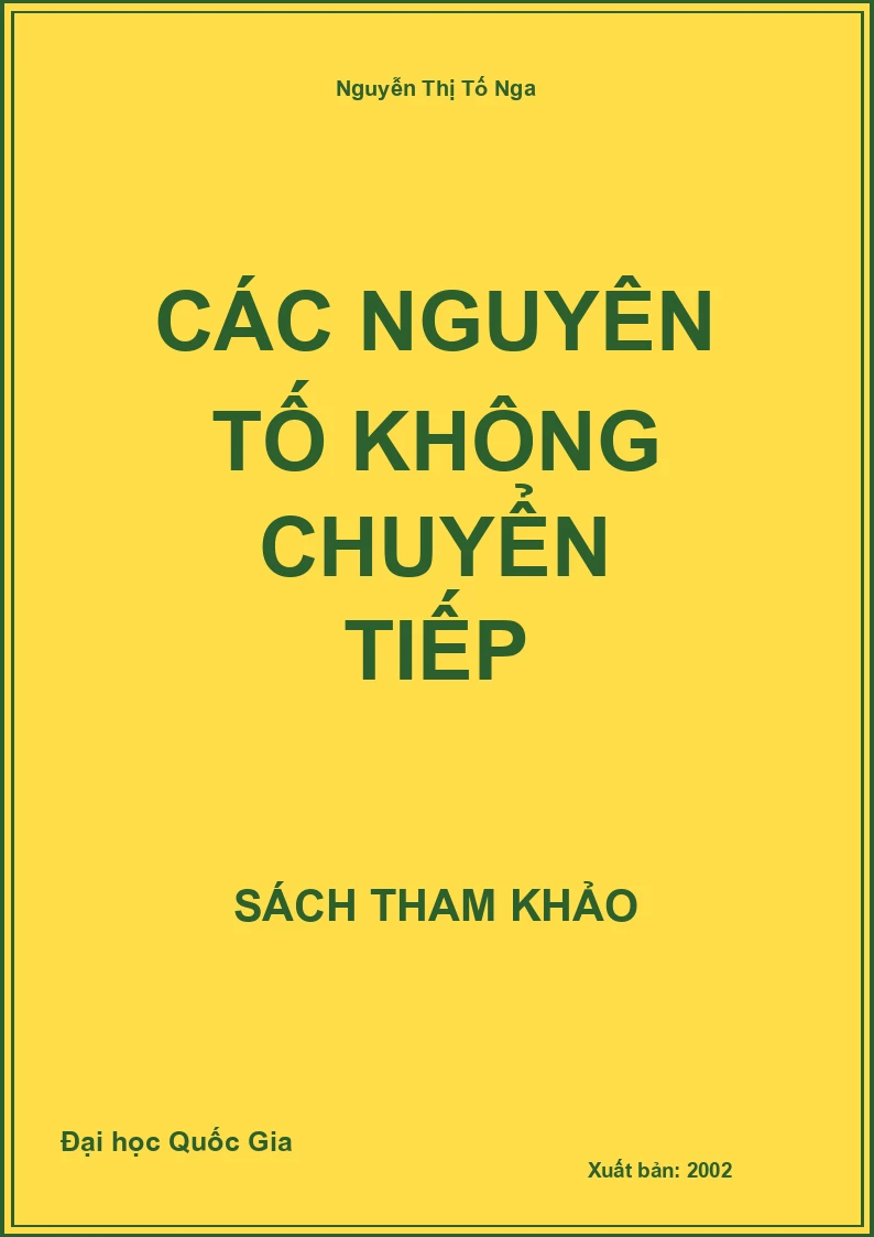Các Nguyên Tố Không Chuyển Tiếp