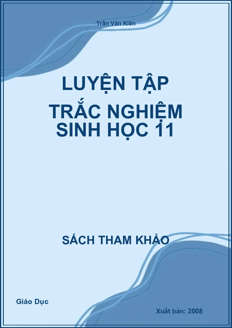 Luyện Tập Trắc Nghiệm Sinh Học 11