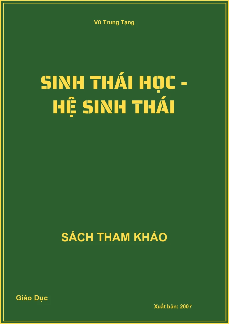Sinh thái học - Hệ sinh thái