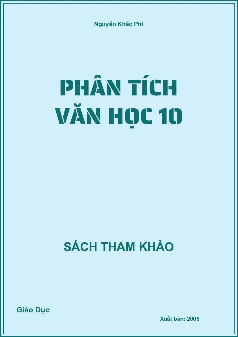 Phân tích Văn học 10
